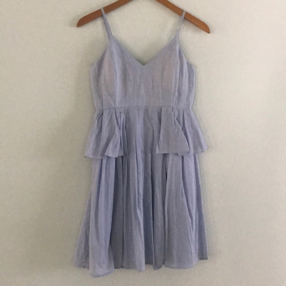 Lucy Paris Light Blue Peplum Sun Dress